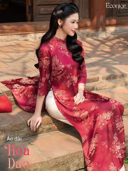Set áo dài cách tân nữ Econice Hoa Dao