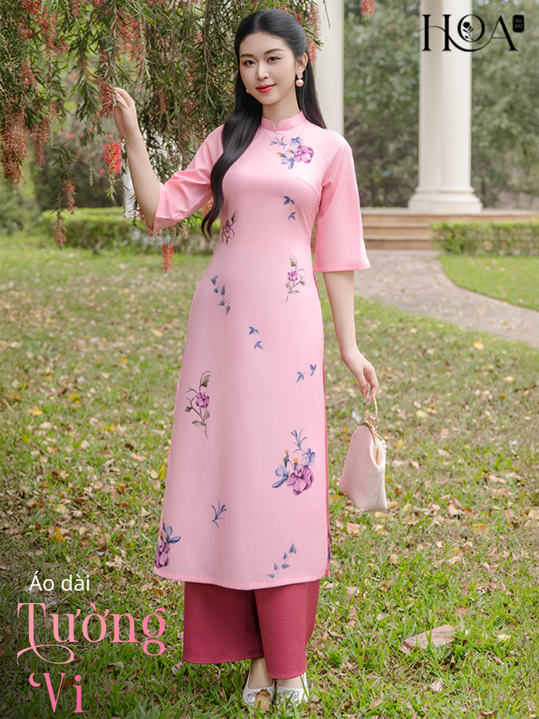 Set áo dài cách tân nữ HOA Tường Vy