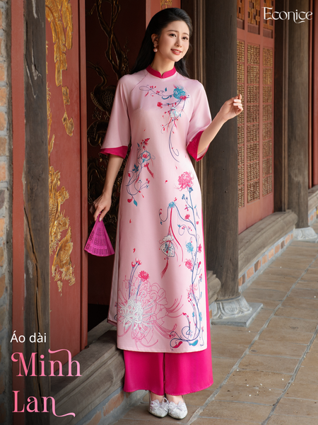 Set áo dài cách tân nữ Econice Minh Lan