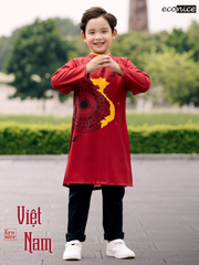 Áo dài cách tân bé trai Econice Việt Nam