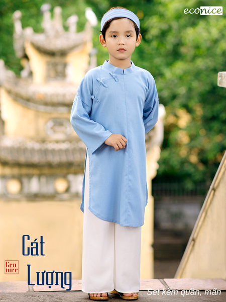 Áo dài cách tân bé trai Econice Cát Lượng