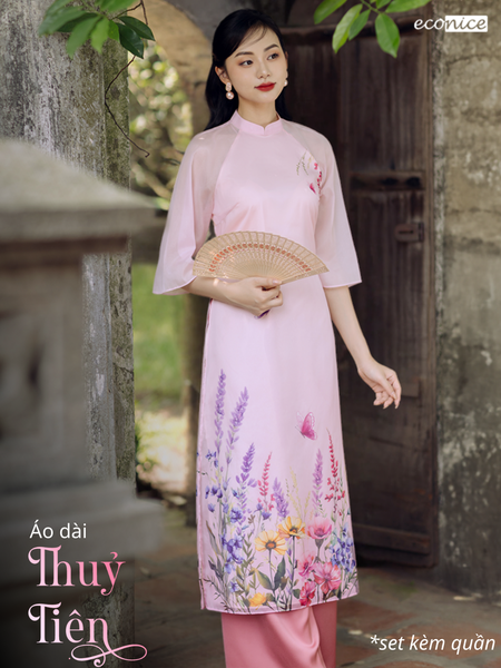 Set áo dài cách tân nữ Econice Thuỷ Tiên