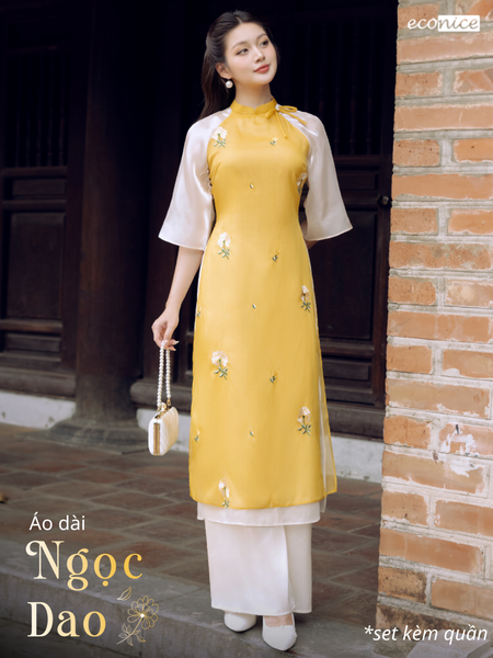 Set áo dài cách tân nữ Econice Ngọc Dao