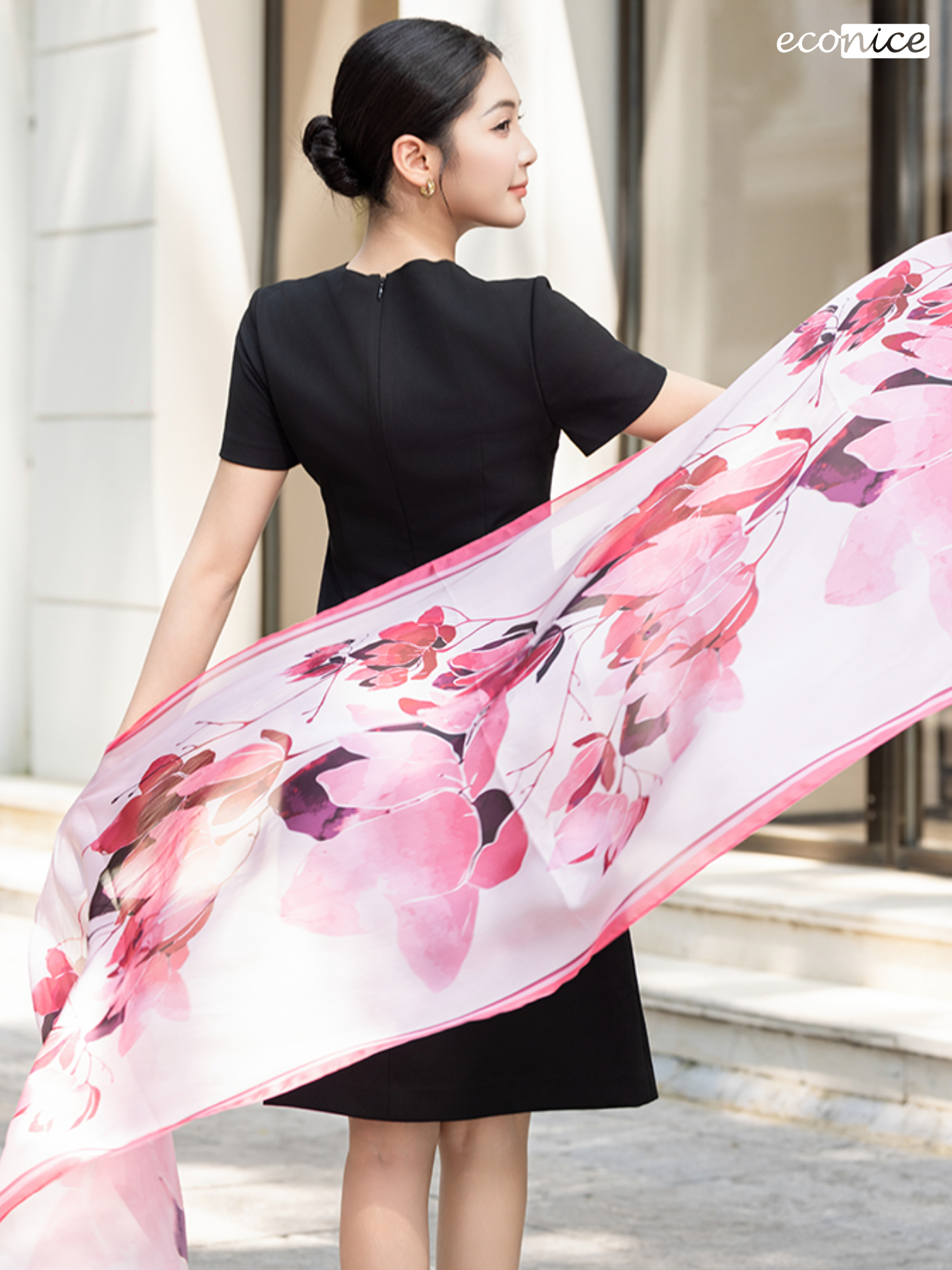 Khăn lụa nữ dài Econice KD12