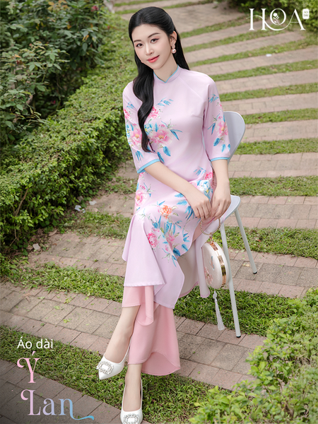 Set áo dài cách tân nữ HOA Ý Lan