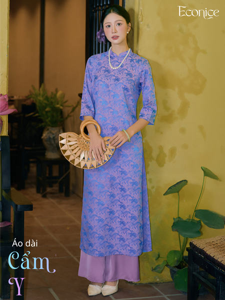 Set áo dài cách tân nữ Econice Cẩm Y