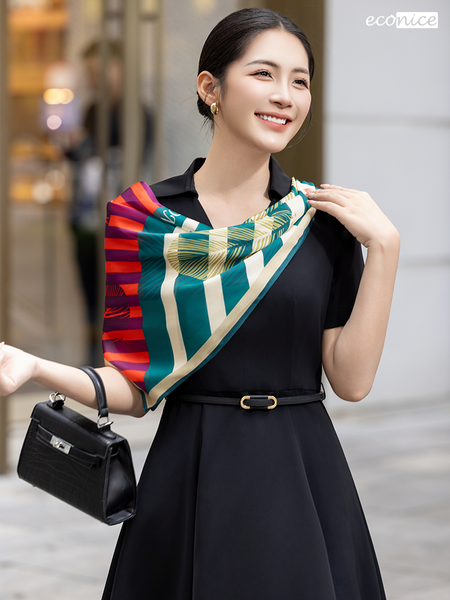 Khăn lụa nữ vuông Econice KV07