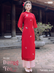 Set áo dài cách tân nữ Econice Đường Yên