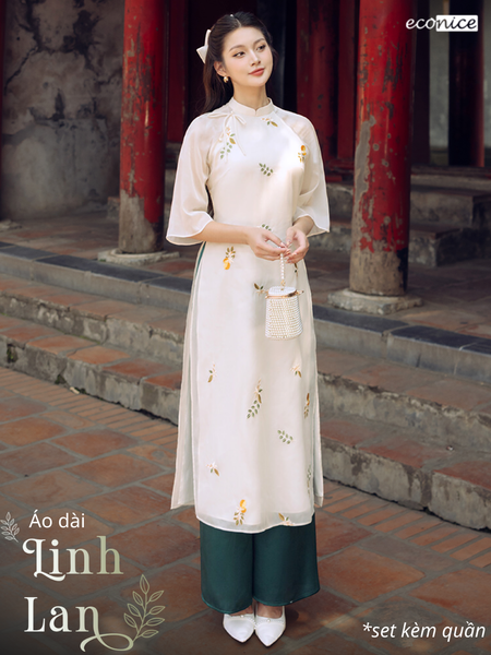 Set áo dài cách tân nữ Econice Linh Lan