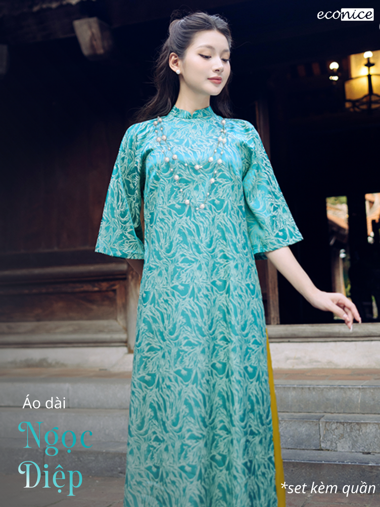 Set áo dài cách tân nữ Econice Ngọc Diệp