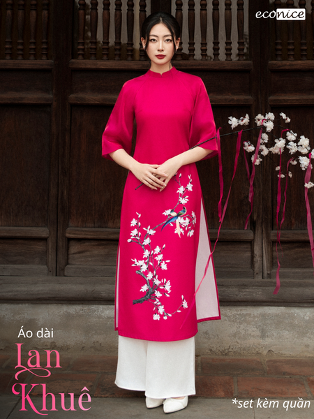 Set áo dài cách tân nữ Econice Lan Khuê