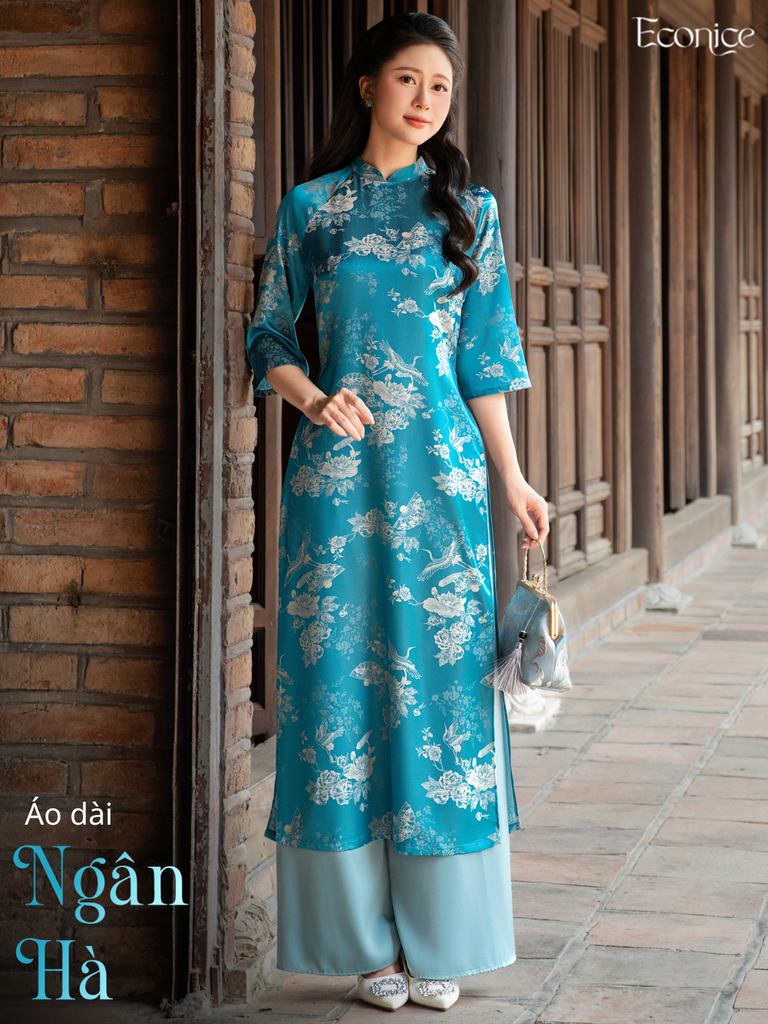 Set áo dài cách tân nữ Econice Ngân Hà