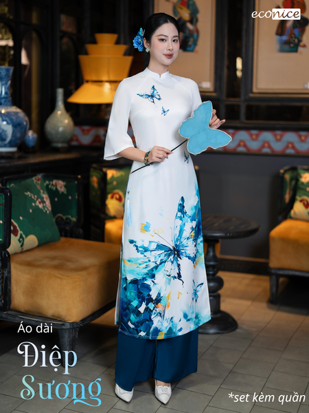 Set áo dài cách tân nữ Econice Điệp Sương