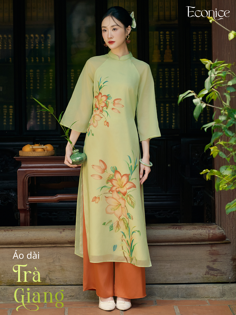 Set áo dài cách tân nữ Econice Trà Giang