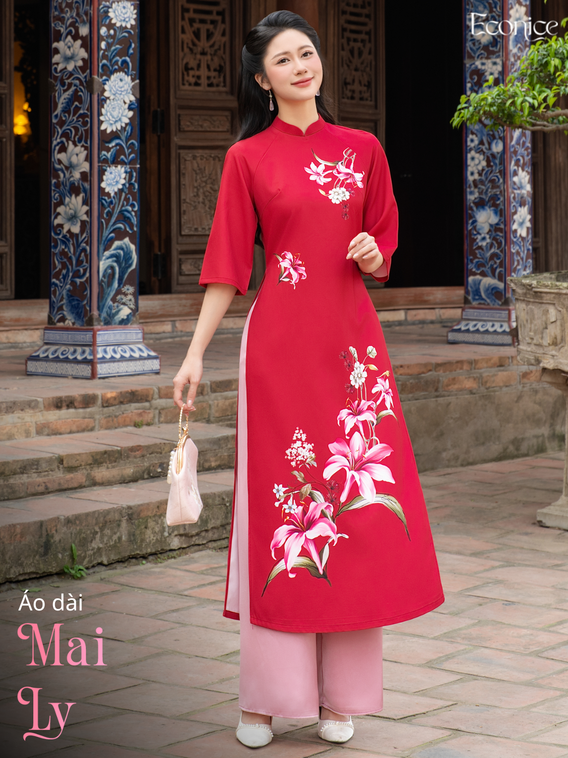 Set áo dài cách tân nữ Econice Mai Ly