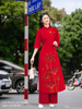 Set áo dài cách tân nữ HOA Liên Đăng 2