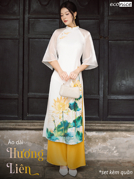 Set áo dài cách tân nữ Econice Hương Liên