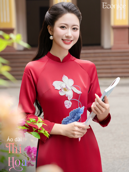 Set áo dài cách tân nữ Econice Thi Hoa