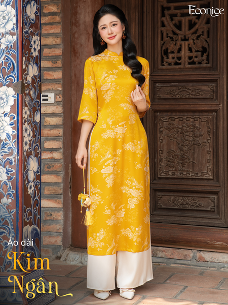 Set áo dài cách tân nữ Econice Kim Ngân