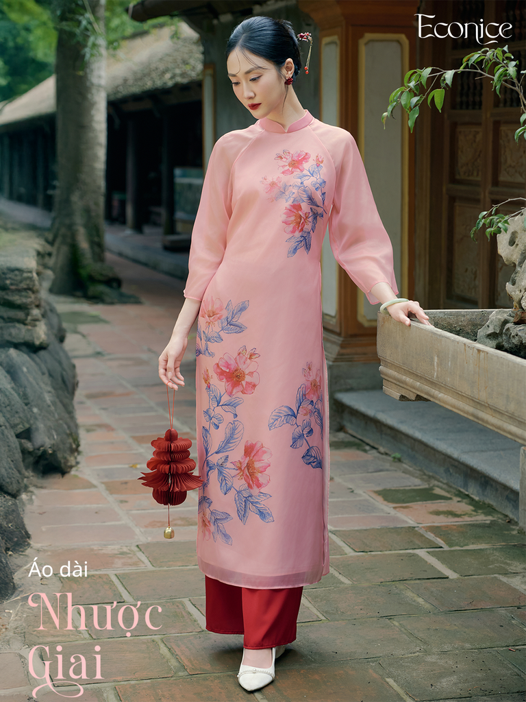 Set áo dài cách tân nữ Econice Nhược Giai