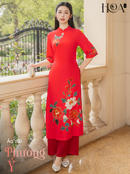 Set áo dài cách tân nữ HOA Phương Ý