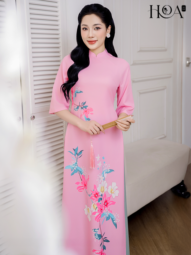 Set áo dài cách tân nữ HOA Yến Ngọc 2