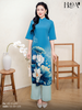 Set áo dài cách tân nữ HOA Ngọc Trân 2