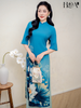 Set áo dài cách tân nữ HOA Ngọc Trân 2