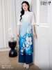 Set áo dài cách tân nữ HOA Tường Lam 2