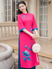 Set áo dài cách tân nữ HOA Hồng Quyên