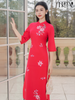 Set áo dài cách tân nữ HOA Quỳnh Như