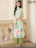 Set áo dài cách tân nữ HOA Lục Hoa