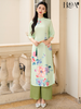 Set áo dài cách tân nữ HOA Lục Hoa