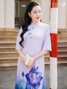 Set áo dài cách tân nữ HOA Cẩm Bích 2
