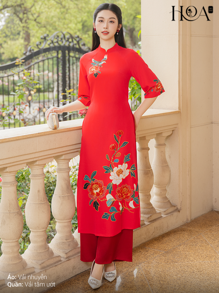 Set áo dài cách tân nữ HOA Phương Ý