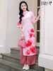 Set áo dài cách tân nữ HOA Tú Uyên 2