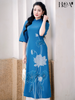 Set áo dài cách tân nữ HOA Liễu Dương 2