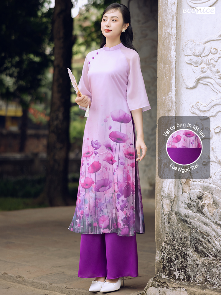 Set áo dài cách tân nữ Econice Đinh Hương