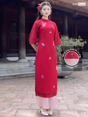 Set áo dài cách tân nữ Econice Đường Yên