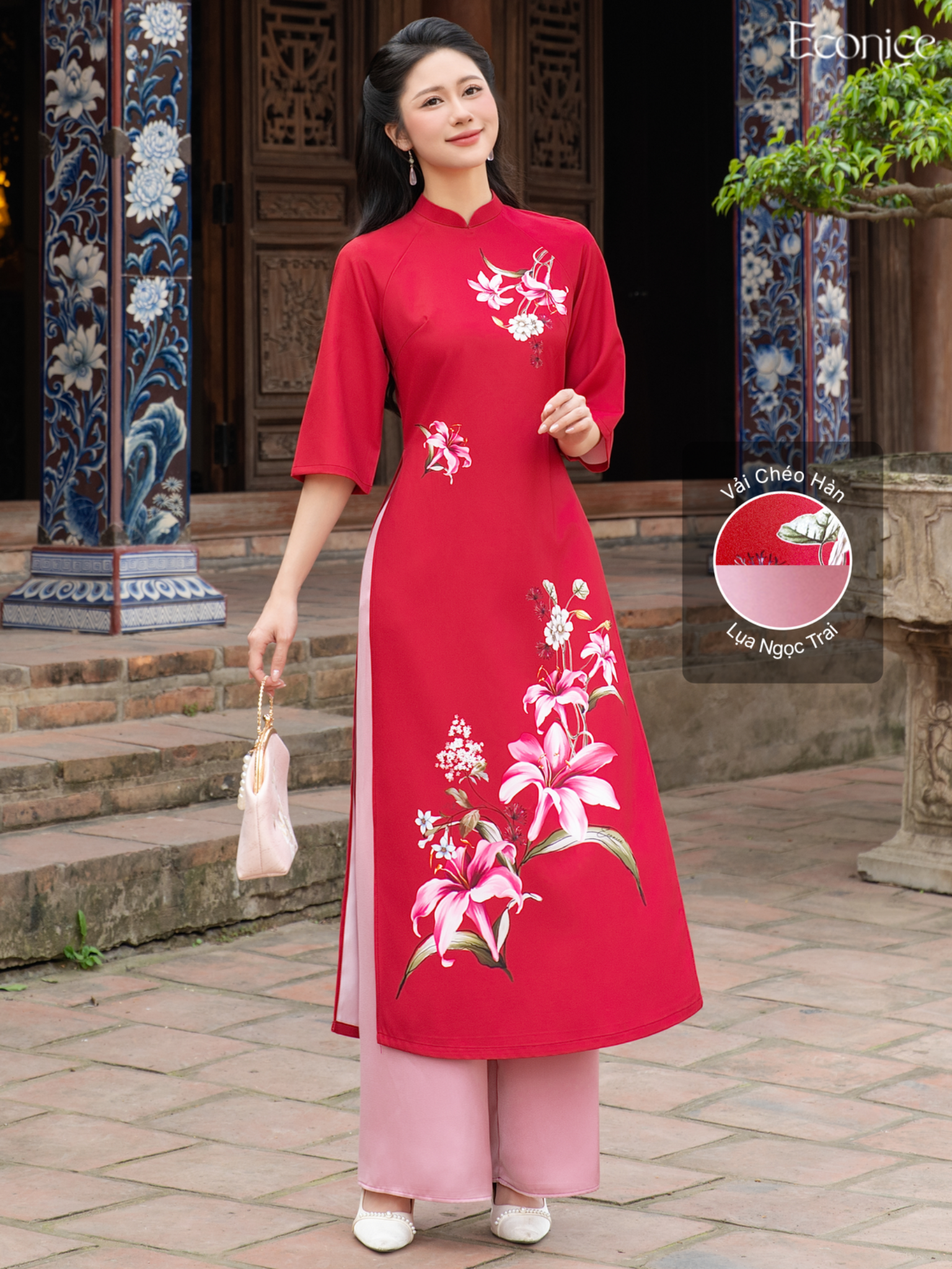 Set áo dài cách tân nữ Econice Mai Ly