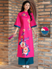 Set áo dài cách tân nữ Econice Hồng Ân