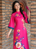 Set áo dài cách tân nữ Econice Hồng Ân