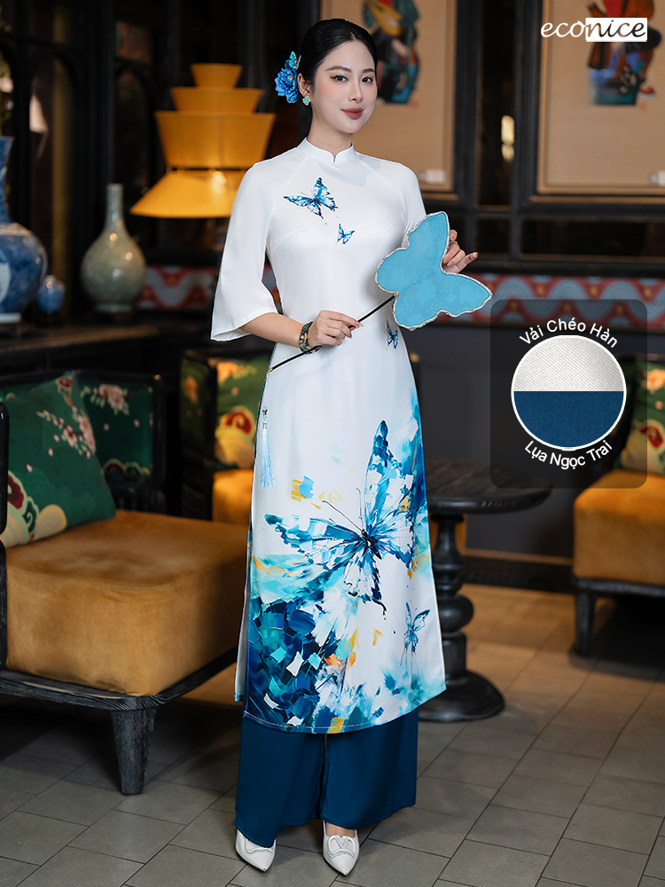 Set áo dài cách tân nữ Econice Điệp Sương