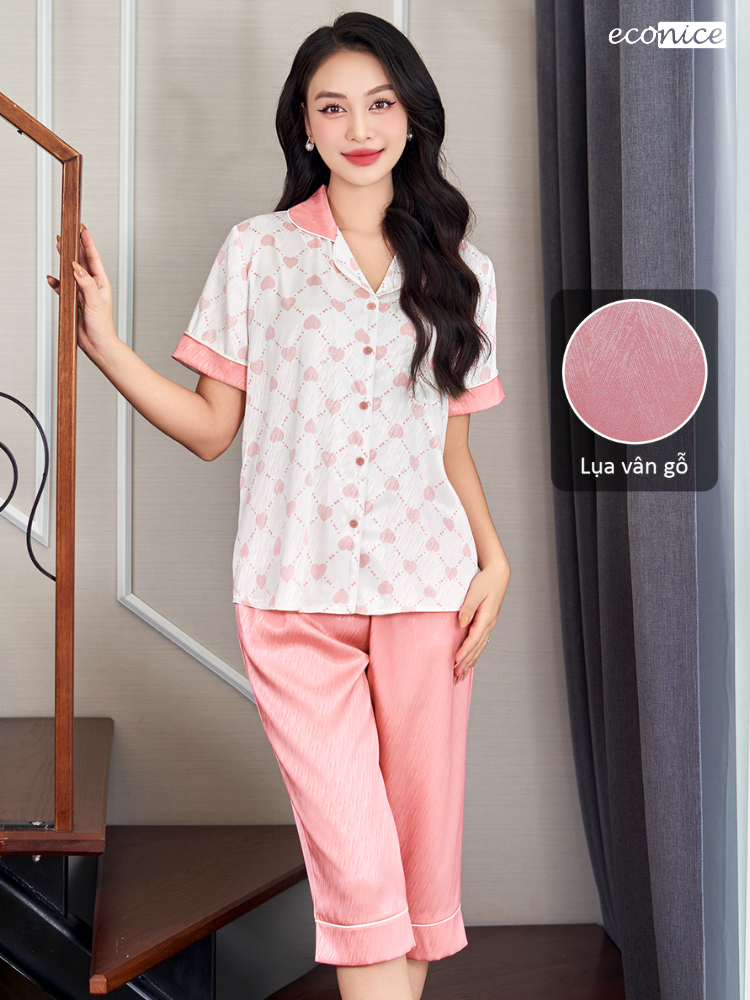 Bộ đồ lửng Pijama nữ Econice E4spjl03