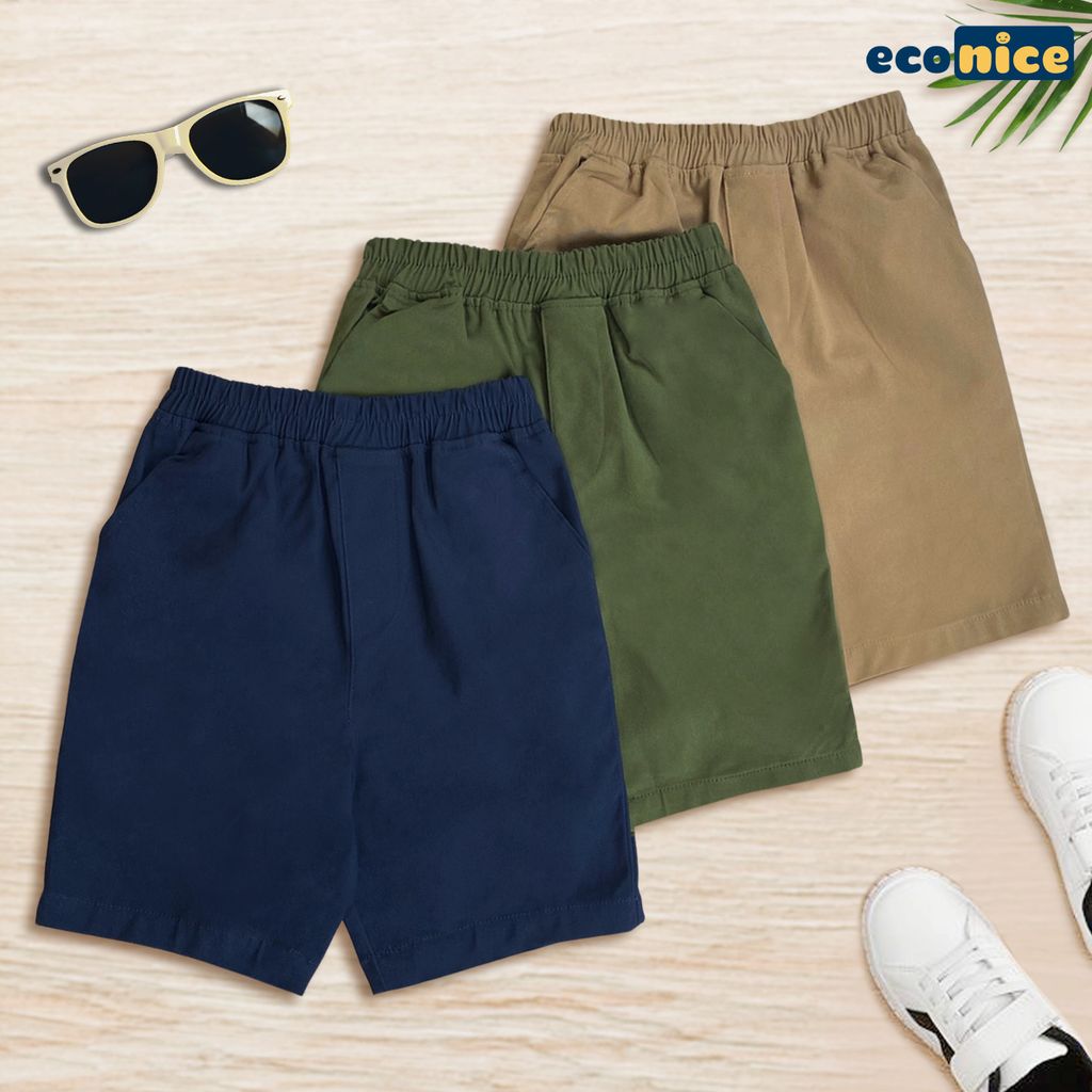 Quần short kaki bé trai Econice