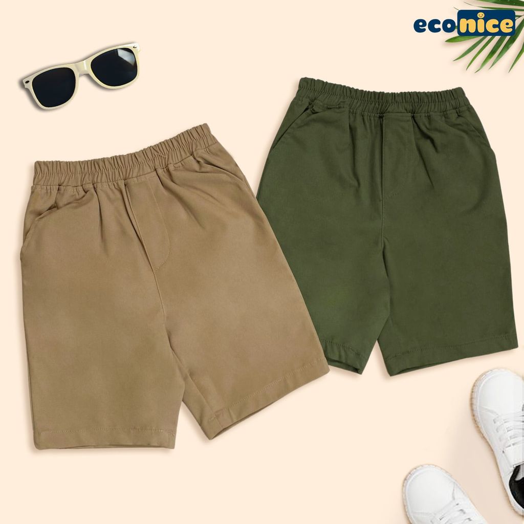 Quần short kaki bé trai Econice