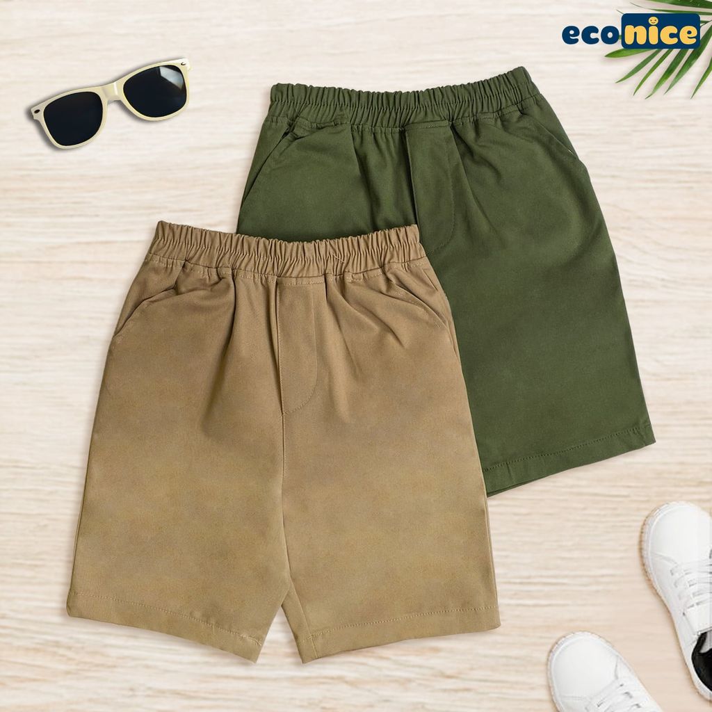 Quần short kaki bé trai Econice