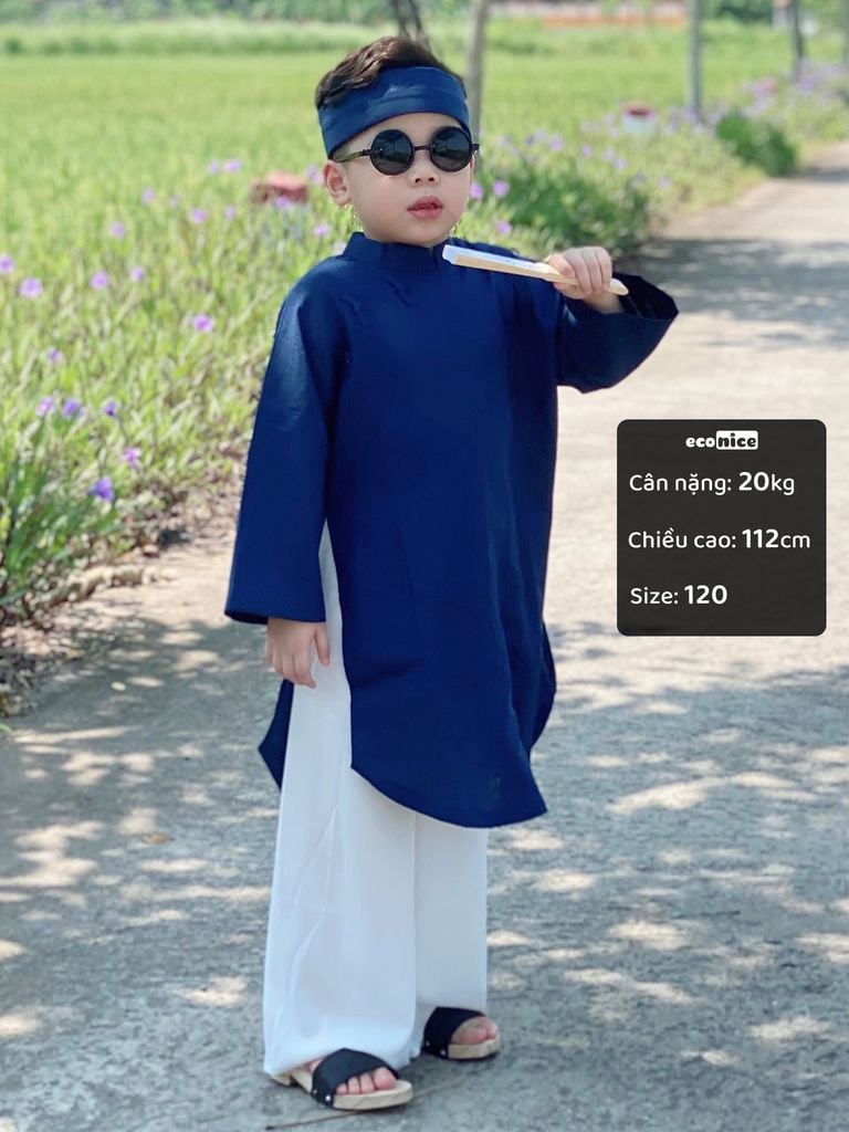 Áo dài cách tân bé trai Econice Trường An