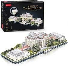  Đồ chơi Cubic Fun - Xếp hình 3D - Led White House Masterpices L529H 