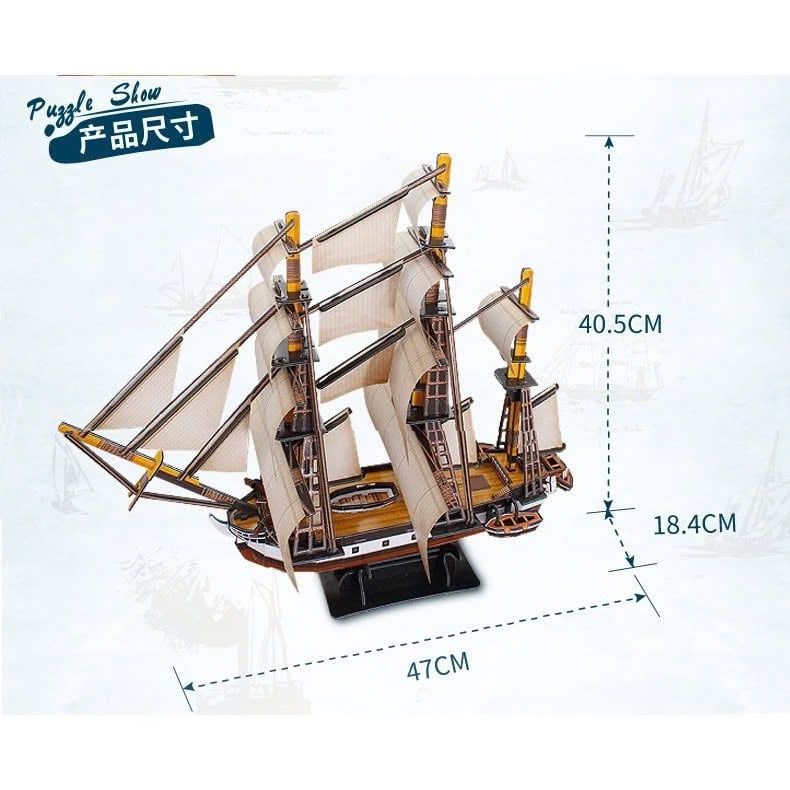  Đồ chơi Cubic Fun - Xếp hình 3D - HMS Beagle T4027H 